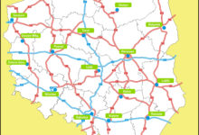 Карта автодорог Польши