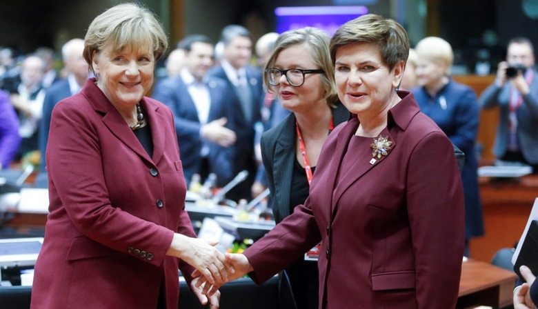 Канцлер Германии Ангела Меркель и премьер-министр Польши Беата Шидло